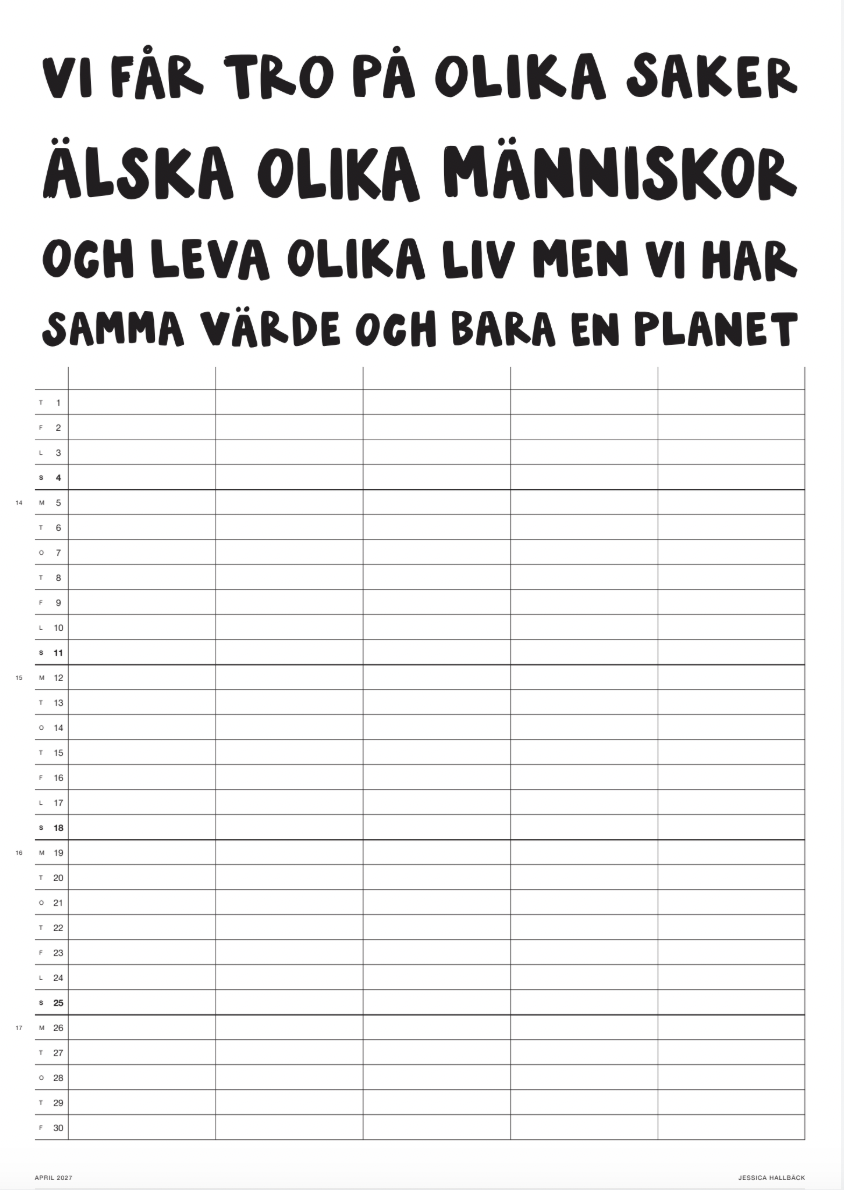 Familjekalender 2027 - Bild 5